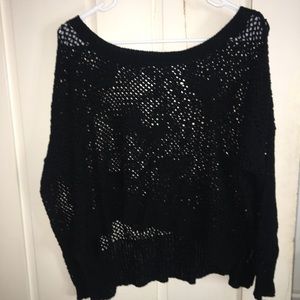 Black knit sweater
